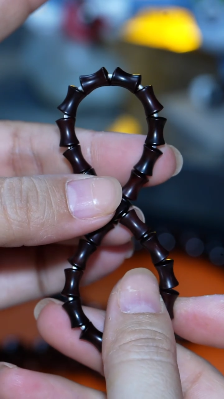 手串/手链小叶紫檀【MOYU】印度小叶紫檀 竹节 文玩潮款手串