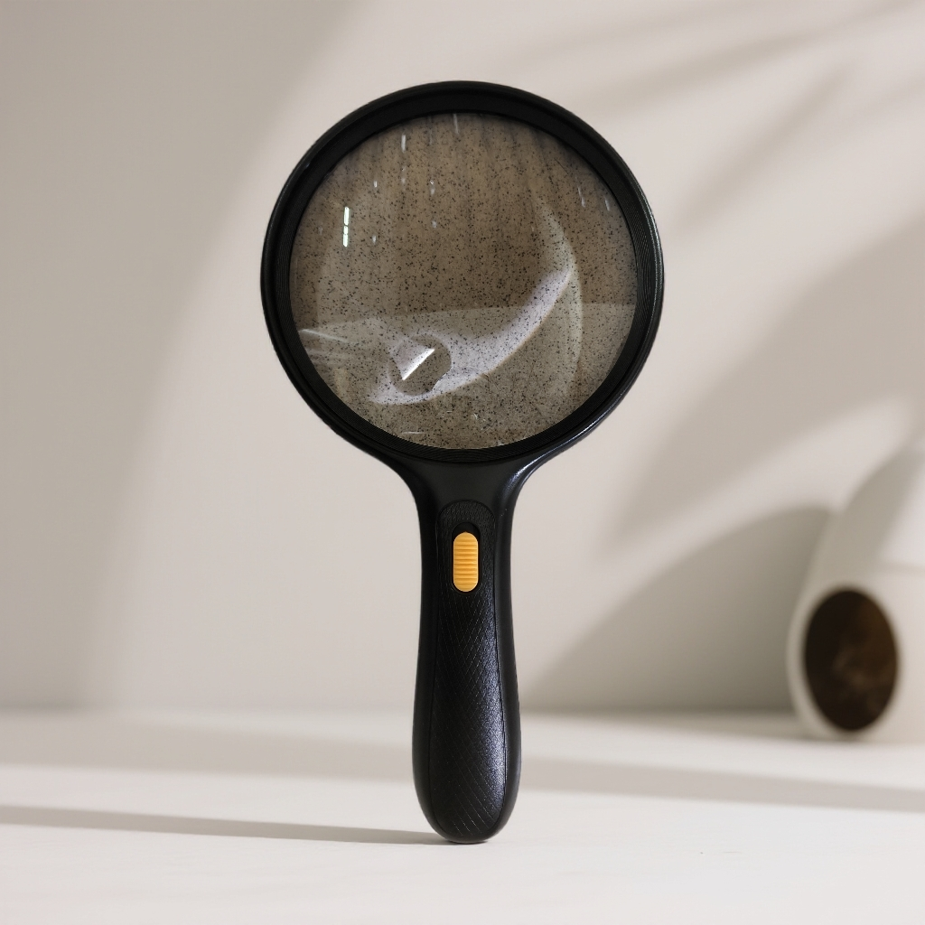 外贸品质 大号带灯放大镜（盒装）