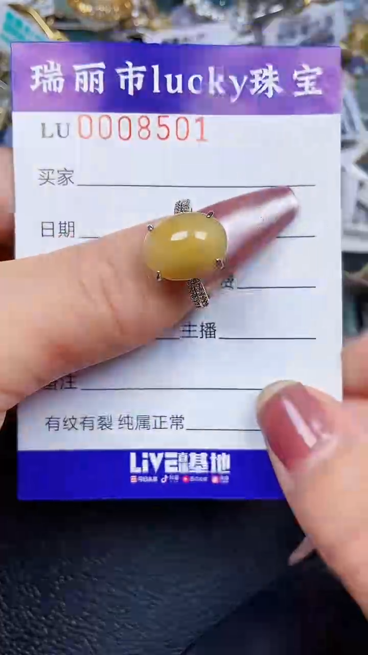 颈饰银S925镶嵌翡翠8501