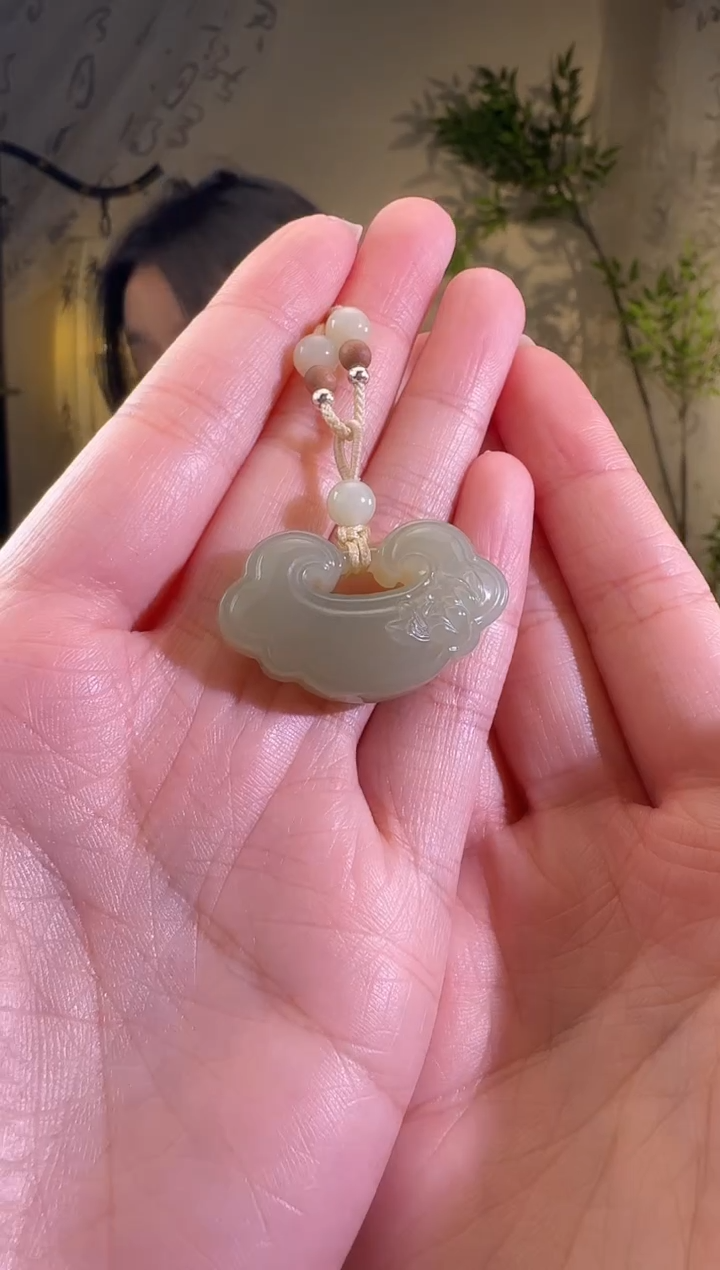 【闪购商品】和田玉颈饰未镶嵌平安锁