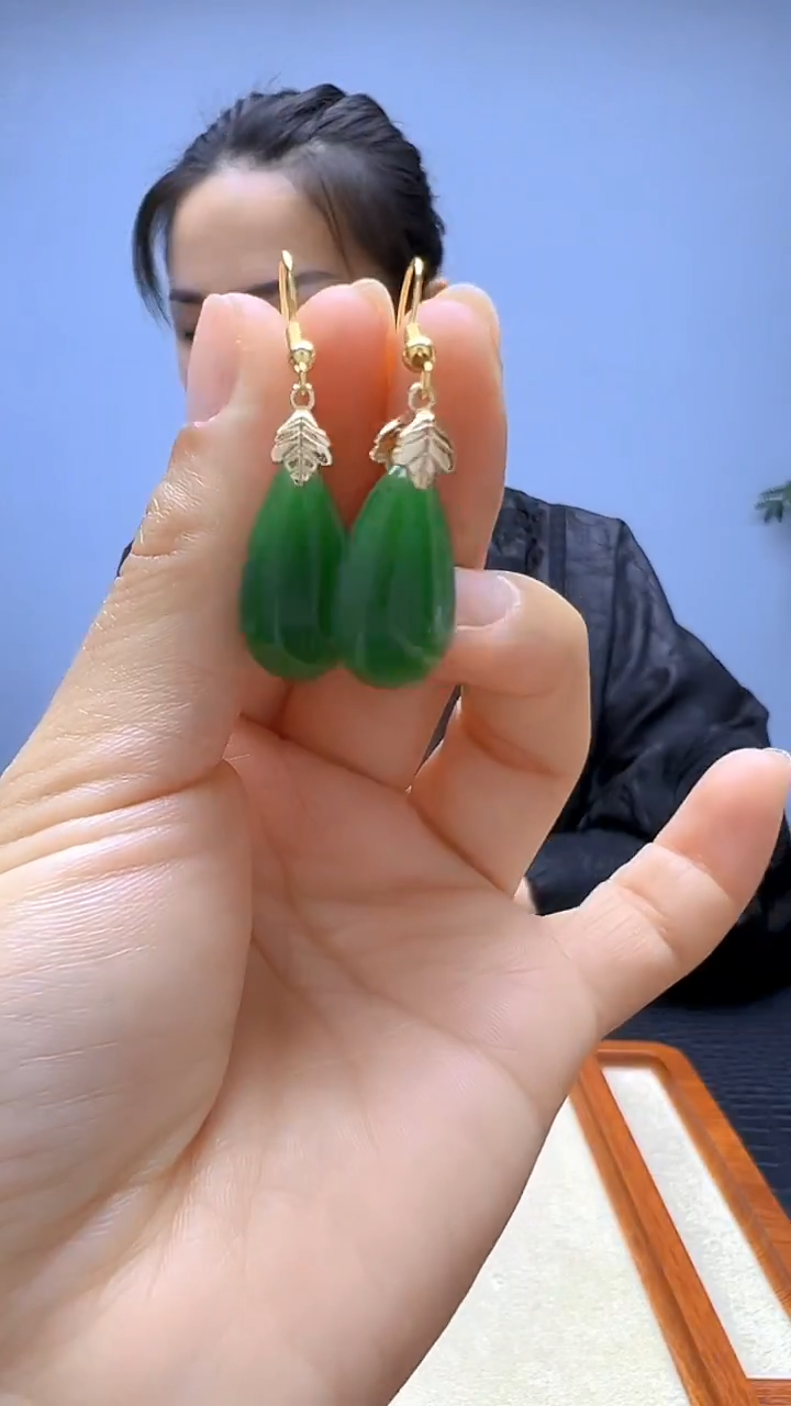 非金属珐琅非金属无高货diy劲饰水滴耳钩