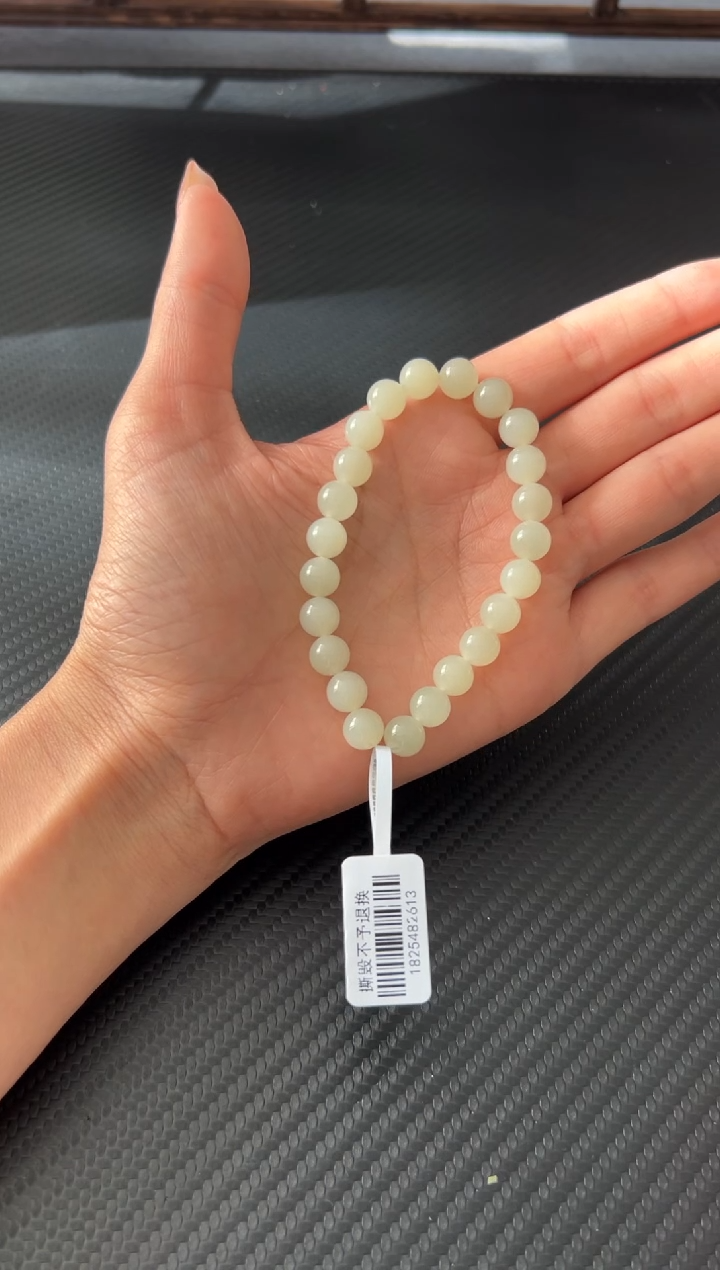 未镶嵌手串和田玉伦****鹰且末微色差迪克兰卡8