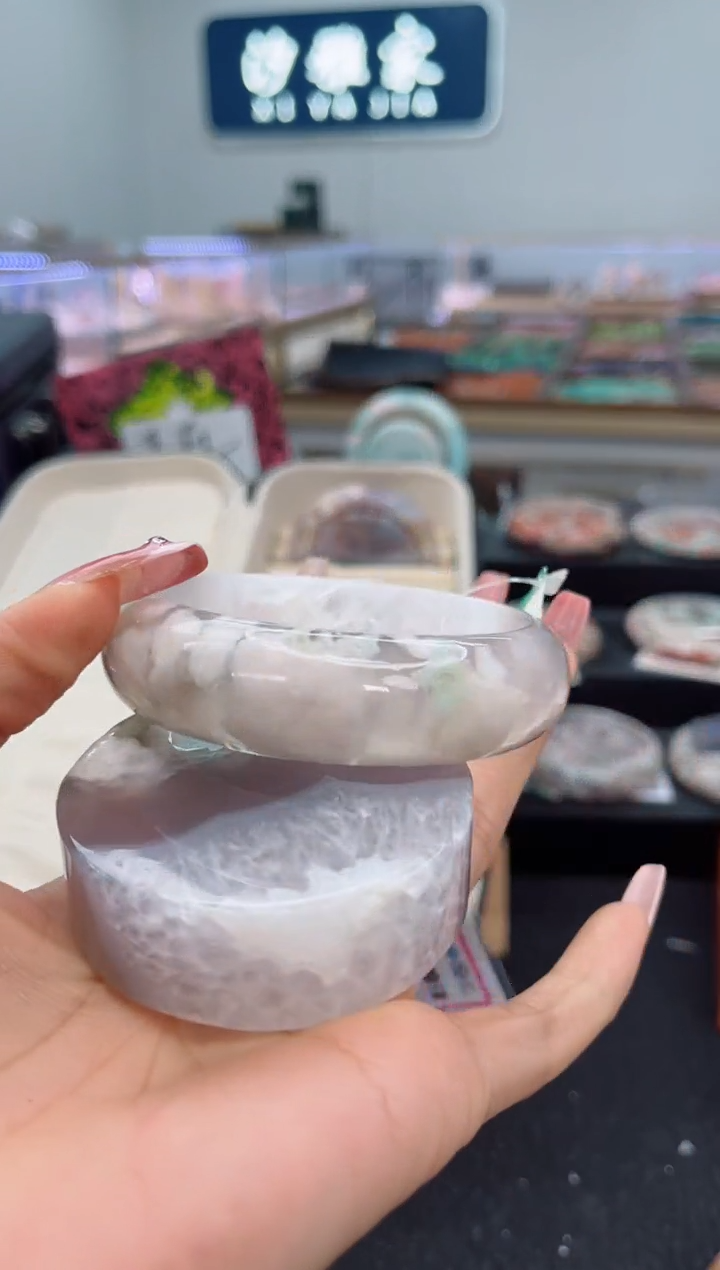 石英质玉手镯未镶嵌60圈口（赠品镯心）6536277