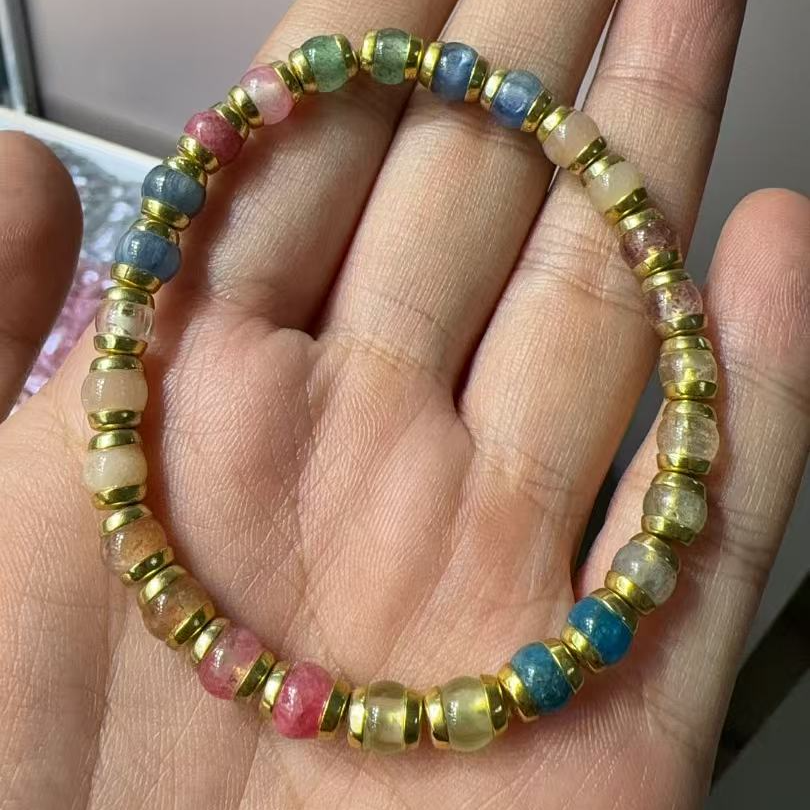 精工彩虹水晶多宝手串