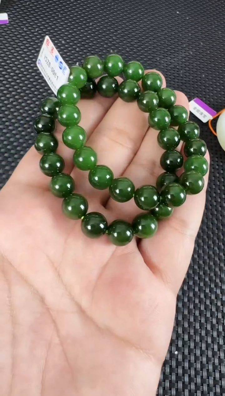 【闪购商品】和田玉（碧玉）未镶嵌手串约10mm多样性发一