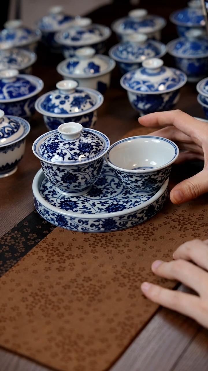 春风缠枝盖碗3件套1111111