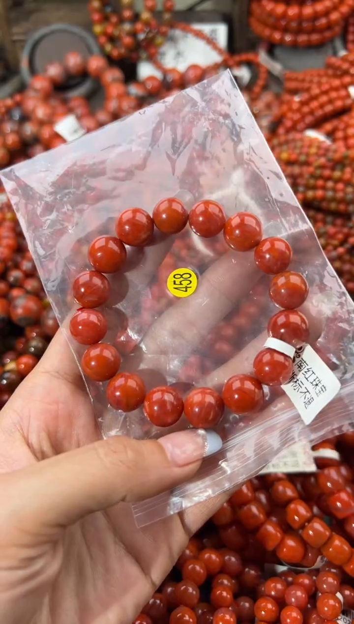 未镶嵌手串南红玛瑙12+