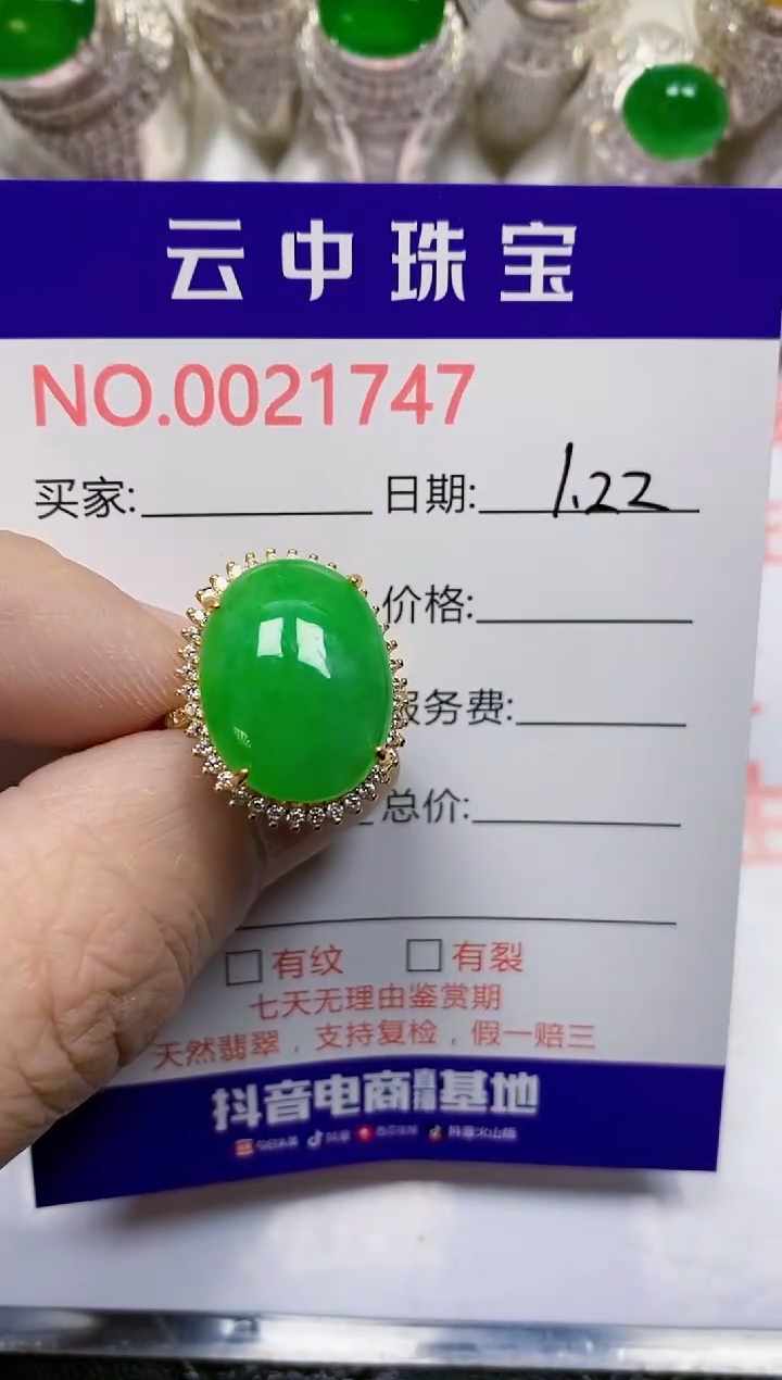 【闪购商品】翡翠戒指银S925镶嵌/1747