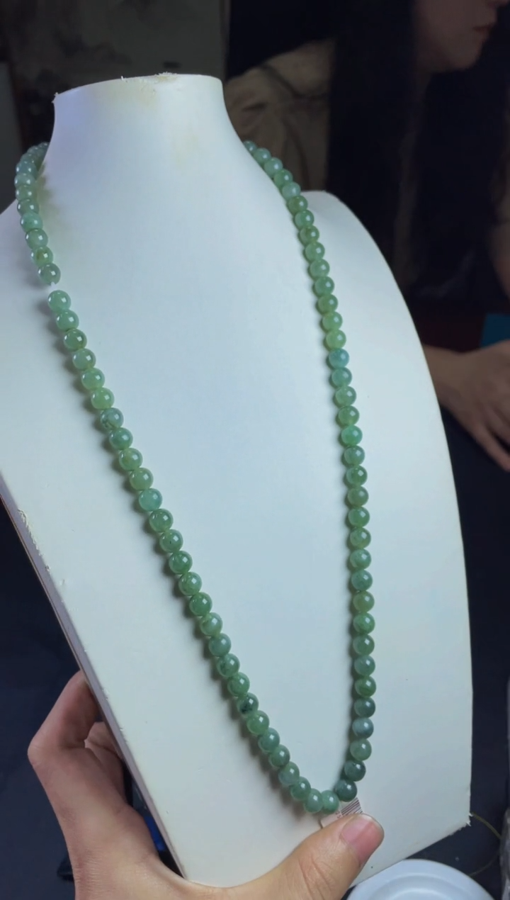 未镶嵌定制翡翠珠串 拍一发一