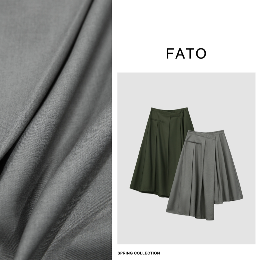 fattonny郑买买【 不规则西装百褶裙 】高腰不规则百褶裙 HH40226Q5