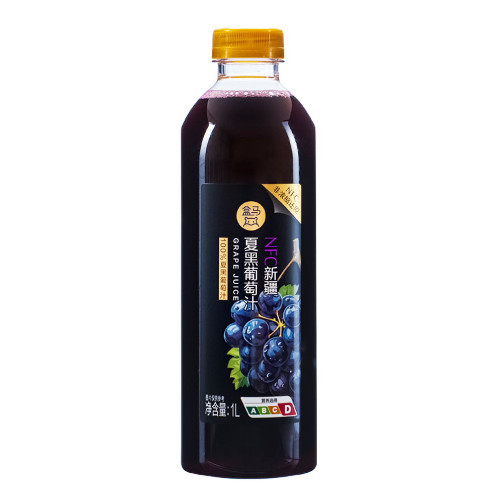 盒马 NFC新疆夏黑葡萄汁 1L