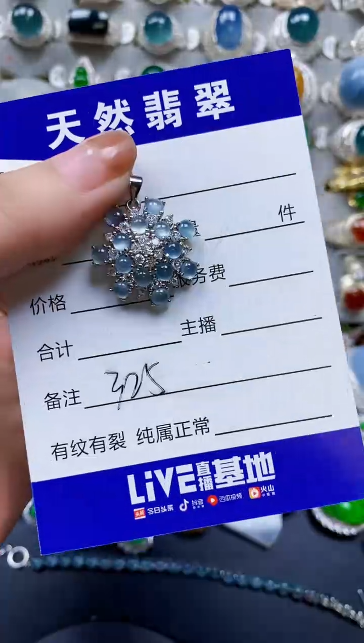 【闪购商品】翡翠颈饰银S925镶嵌0325