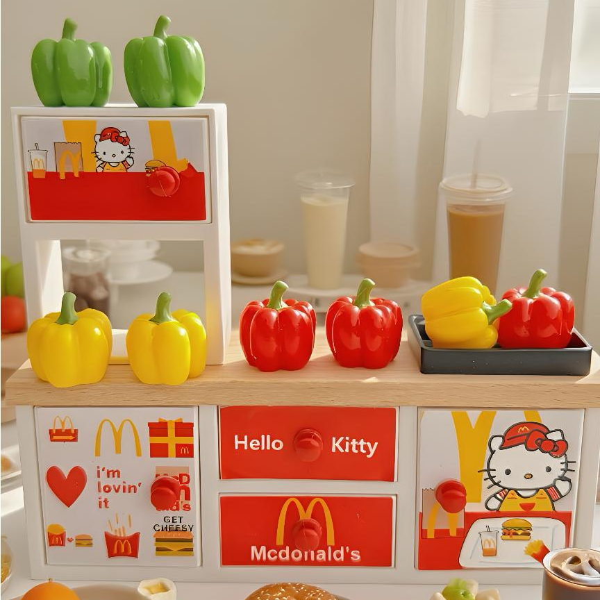  【水果彩椒】食玩diy树脂配件创意制做手工