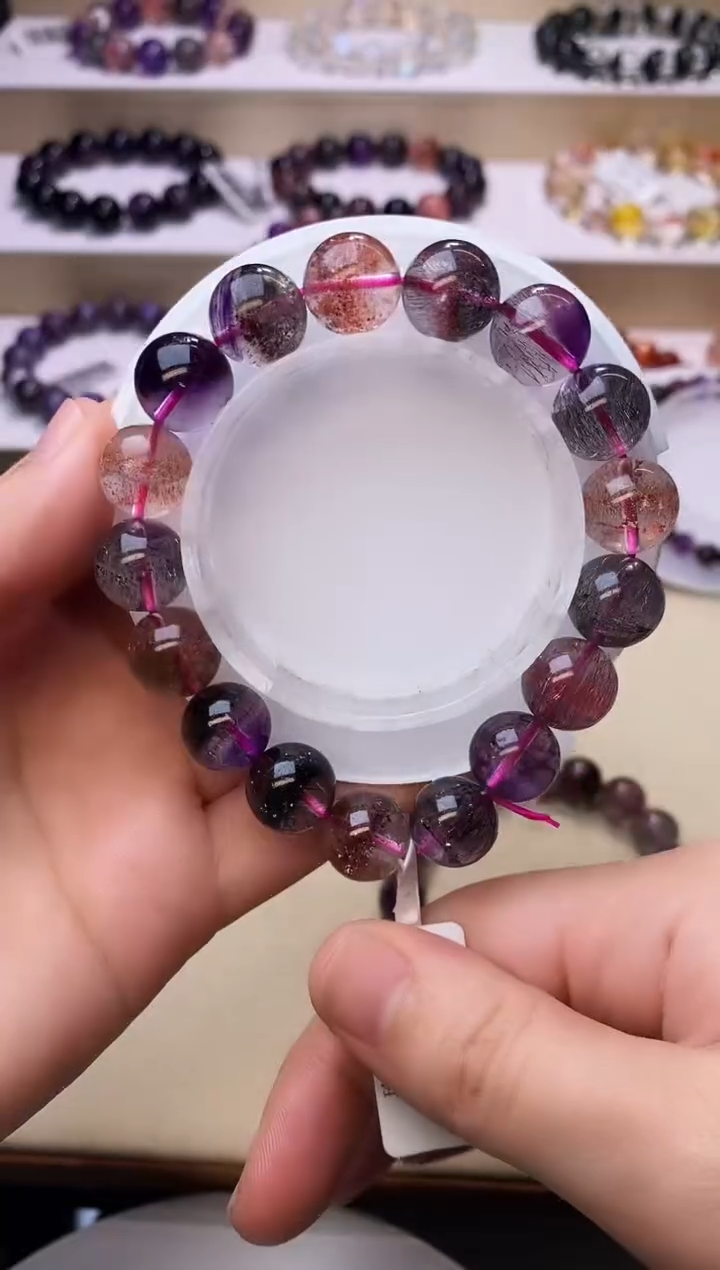 【闪购商品】水晶手链未镶嵌黑加仑超七12m+