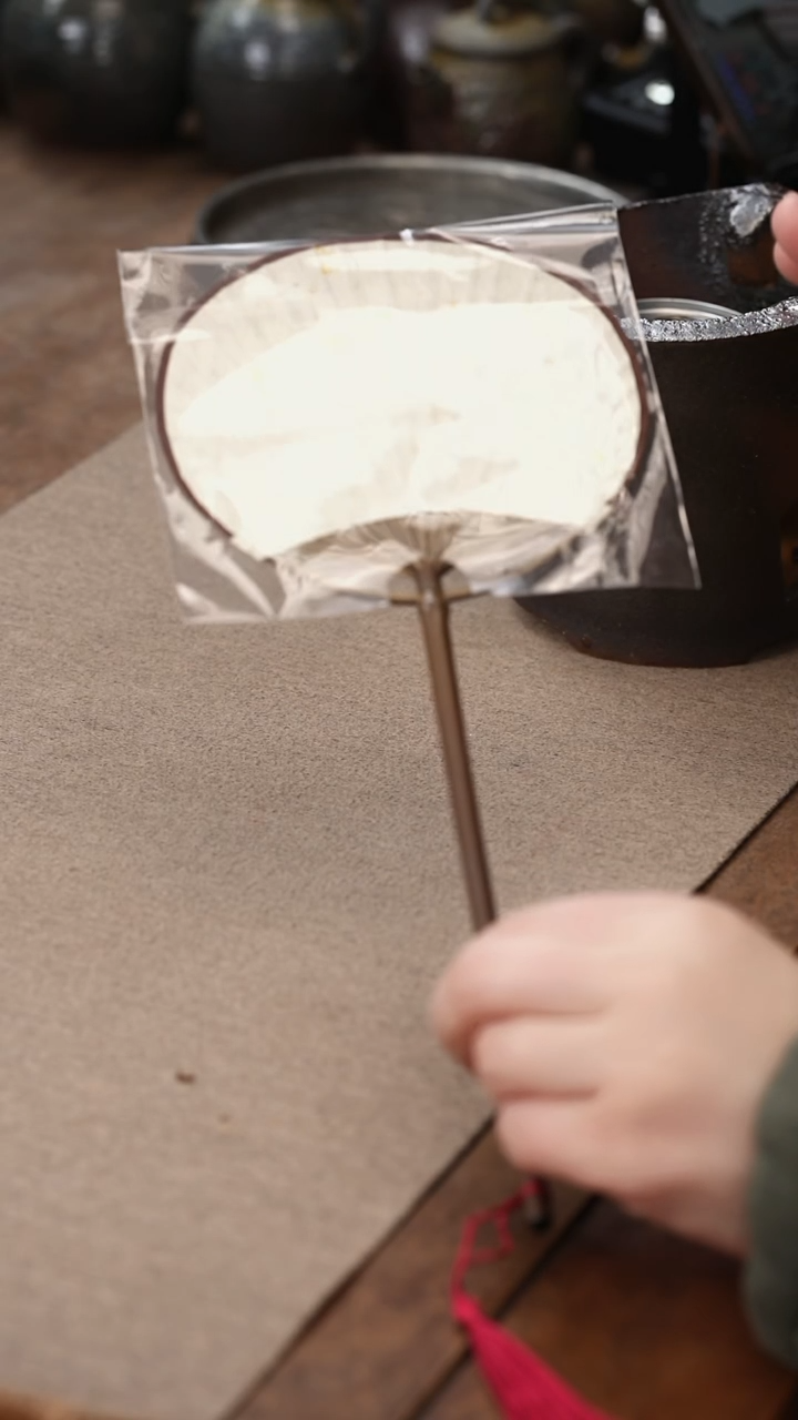 茶壶紫砂小扇子  