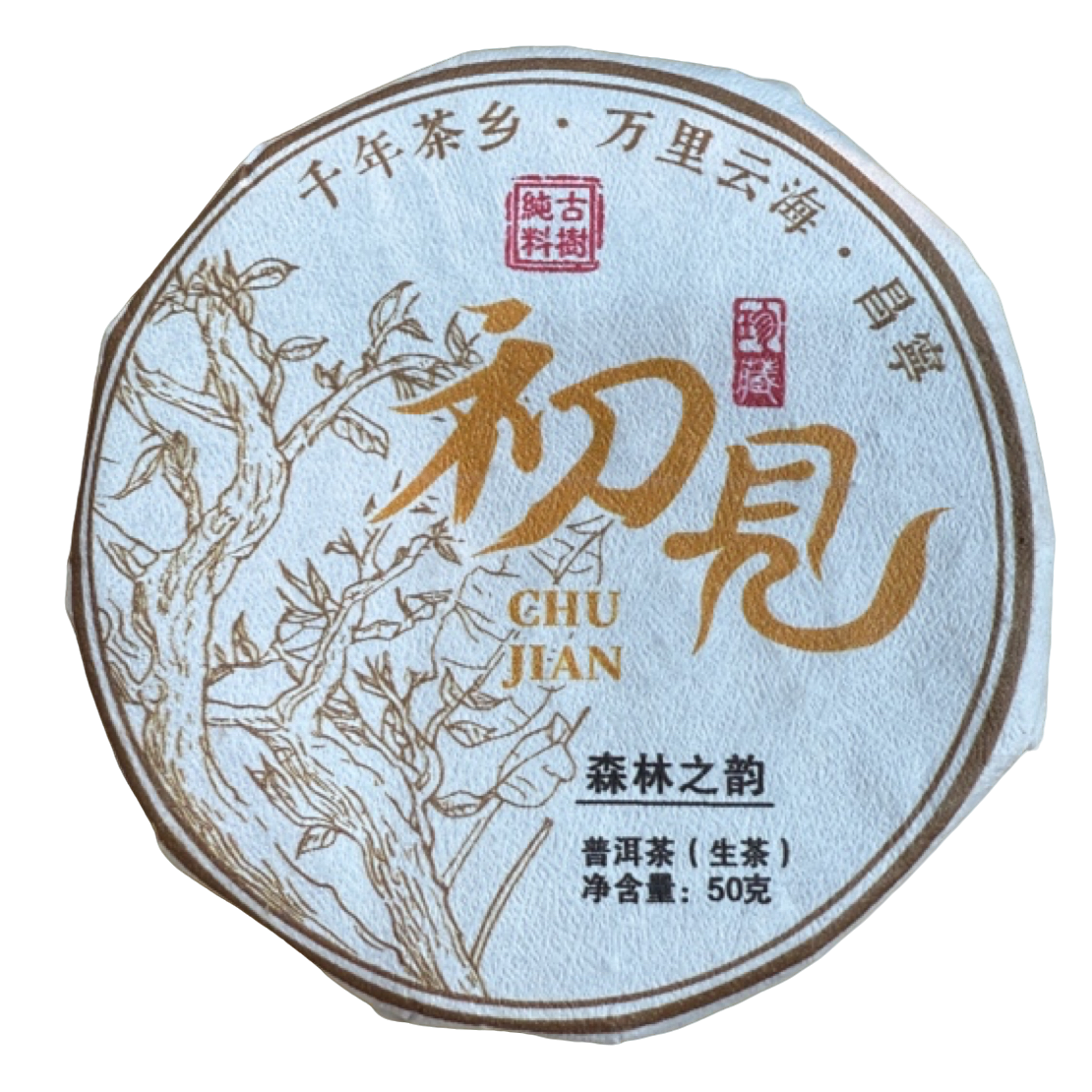 *2024年【昌宁.初见.春.大树】普洱生茶饼茶50克5片-11月30日【03】