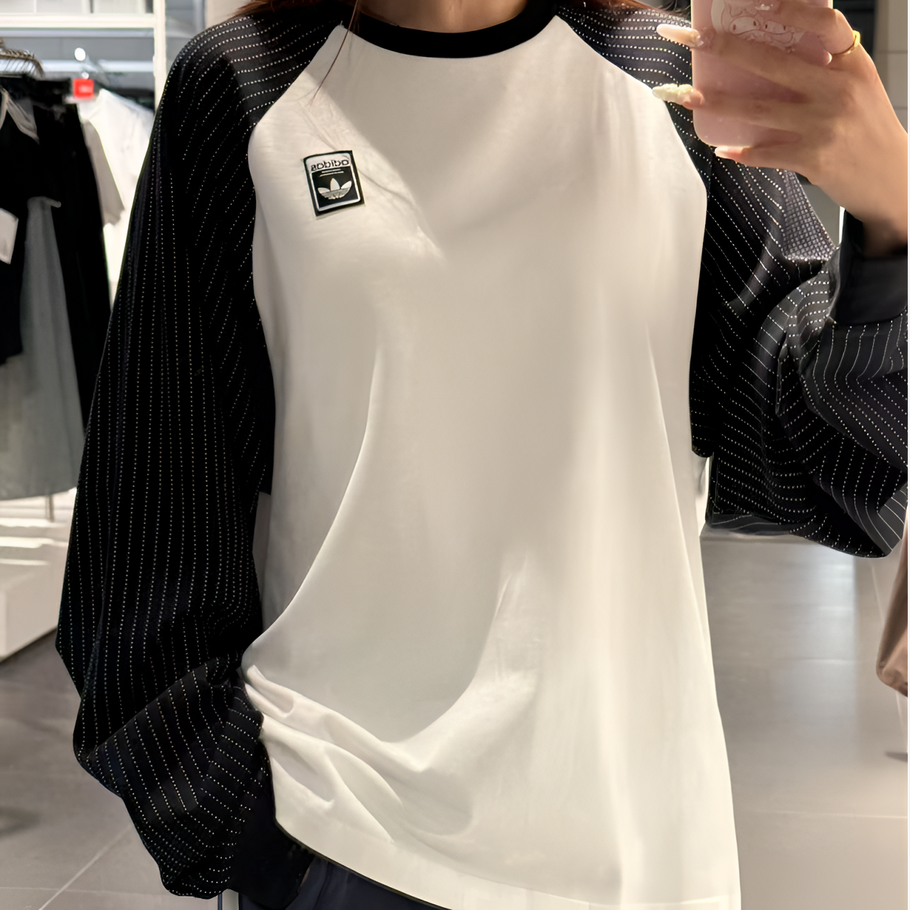 adidas/阿迪达斯复古穿搭运动宽松长袖圆领卫衣套头衫KD1854