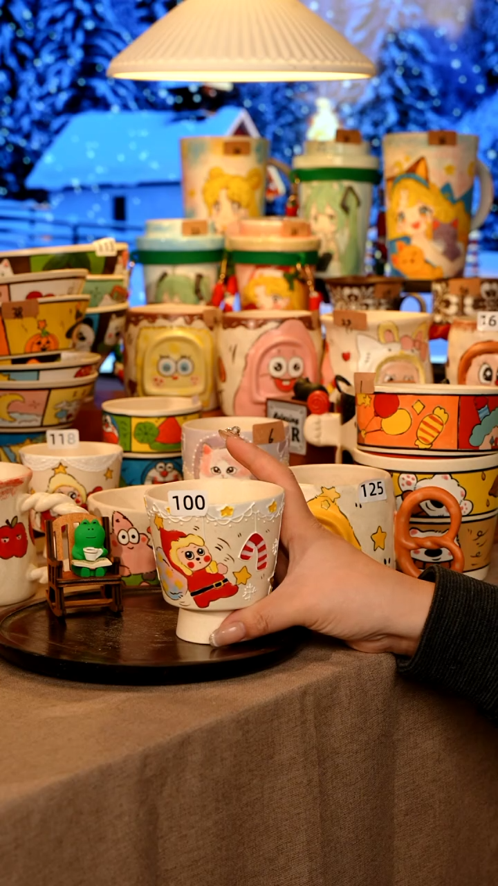 陶瓷100景德镇原创手作高温手工手绘陶瓷