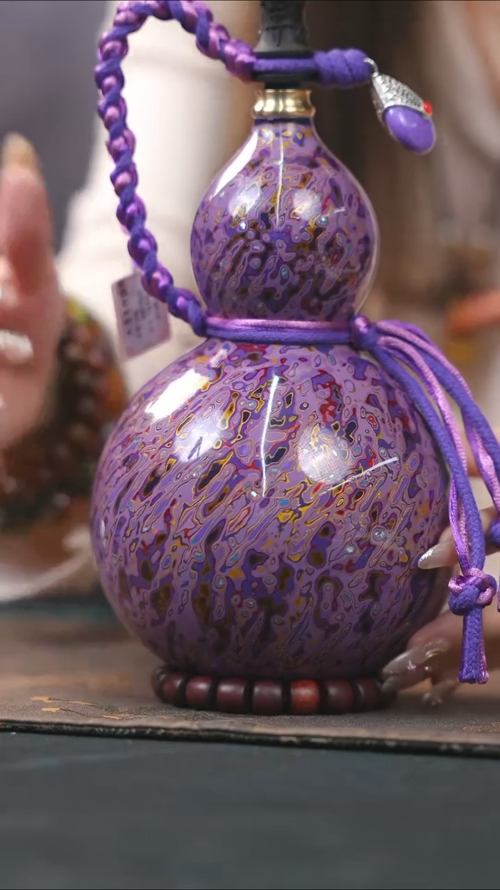 【闪购商品】WM134漆艺酒葫芦不包手串及旋转底座