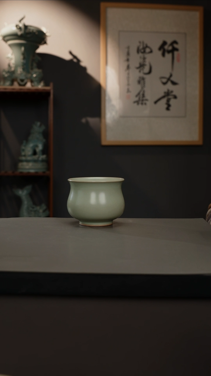 【闪购商品】杯仿古釉原矿玉兰 微瑕