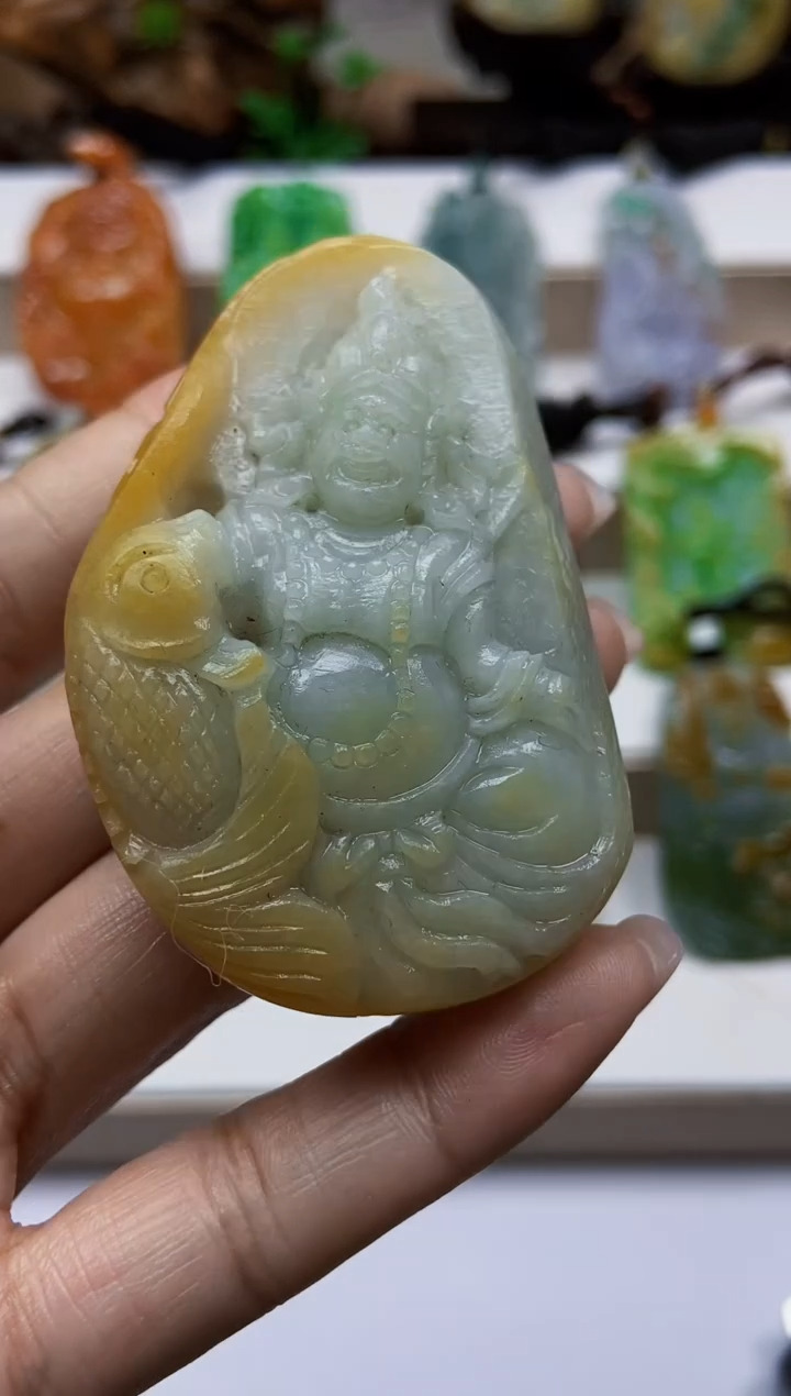 颈饰未镶嵌翡翠翡翠A货