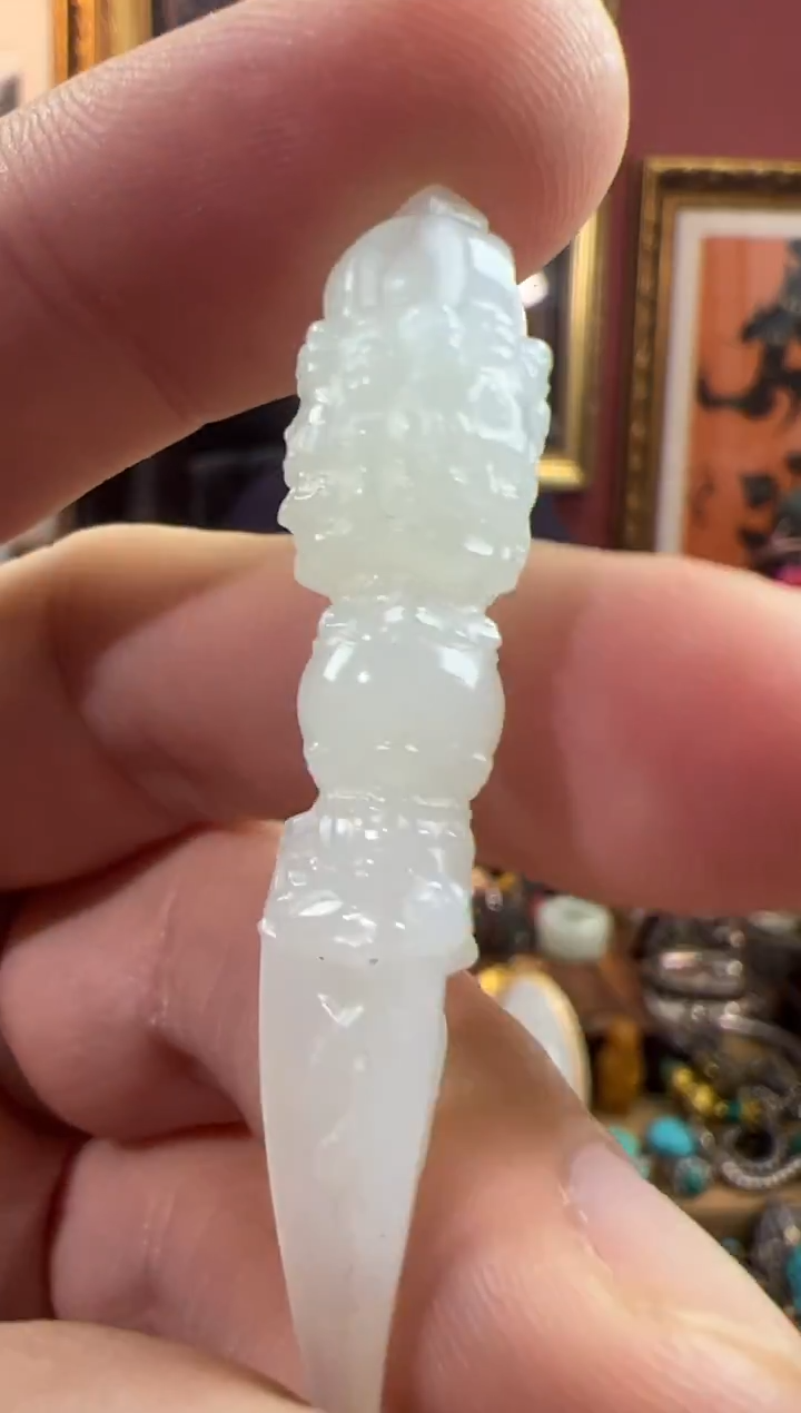 未镶嵌和田玉挂件67号 和田玉配饰套装ylp51*11mm