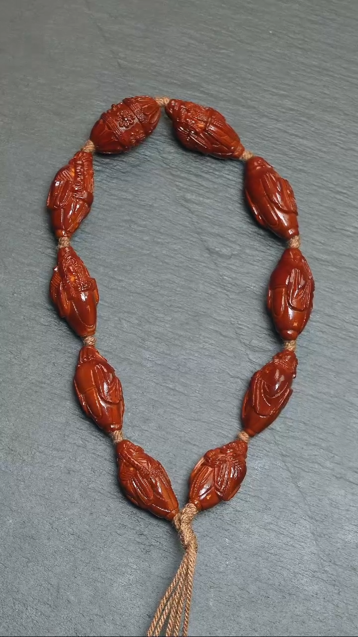 【闪购商品】橄榄核吊坠八仙献寿回血