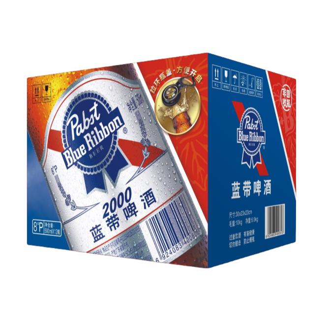 蓝带超爽8度6000ml(500ml*12瓶）