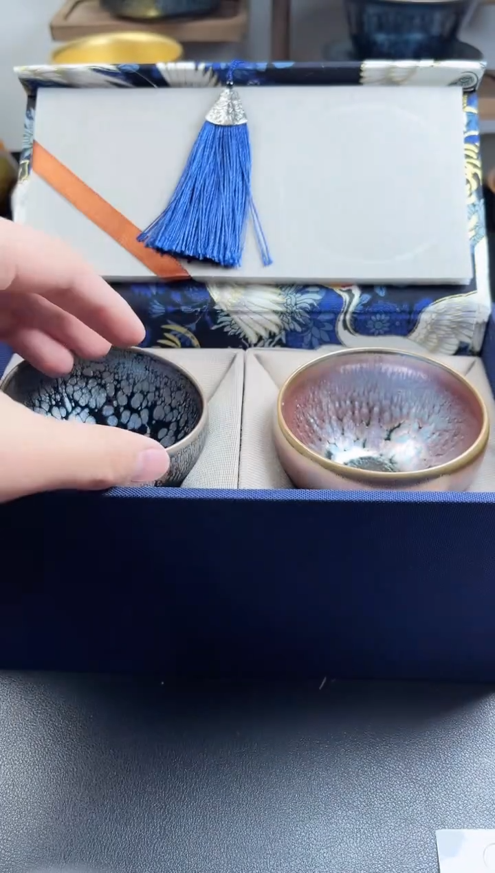 【闪购商品】茶盏对杯带礼盒高端茶器主人杯