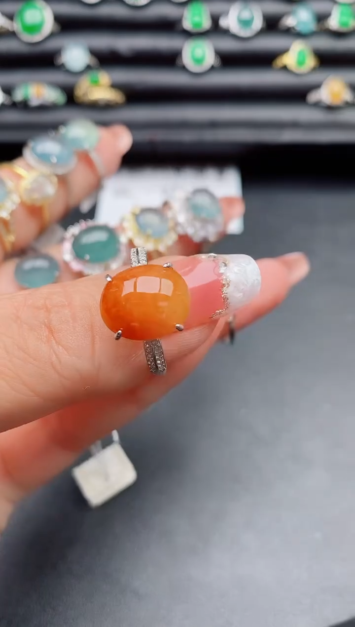 【闪购商品】翡翠戒指银S925镶嵌312312