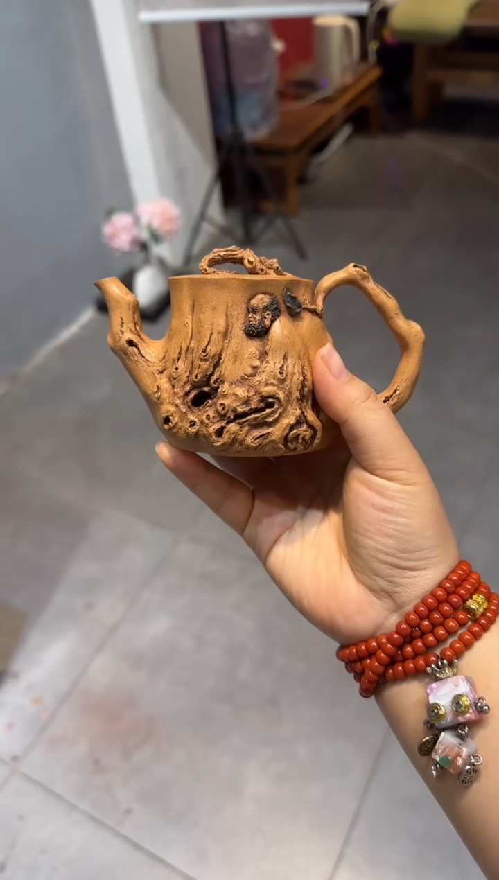 茶壶紫砂淡**湖达摩 黄金段