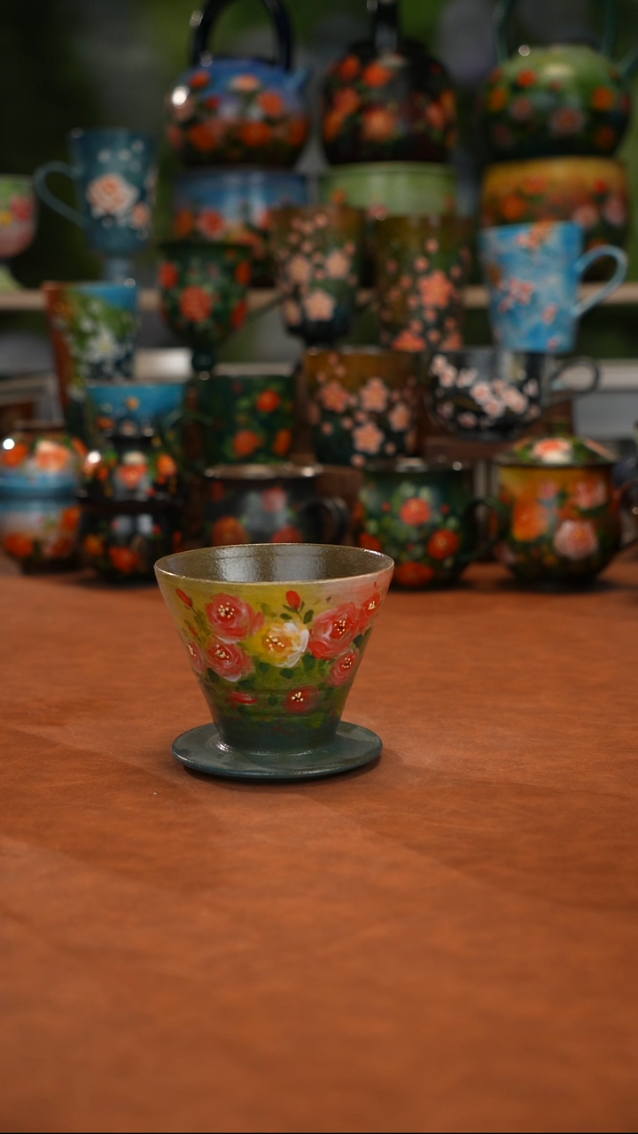 陶瓷油画釉下彩手绘