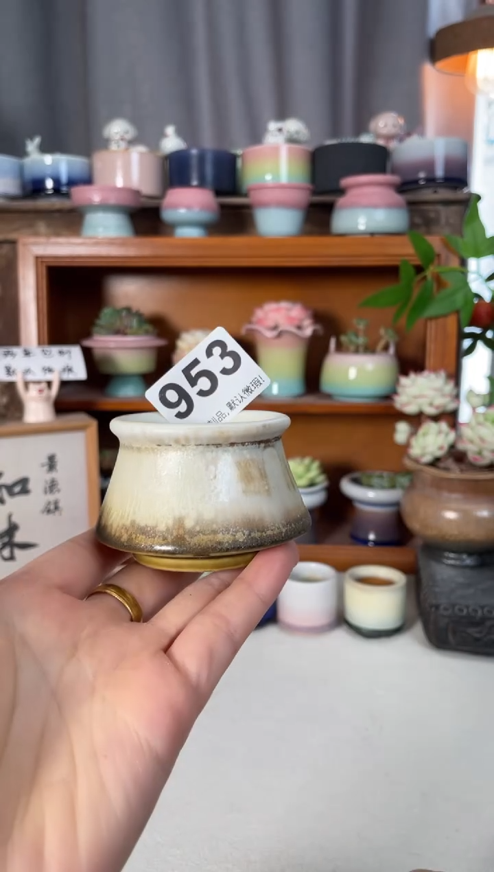 瓷片953知木小芳花盆