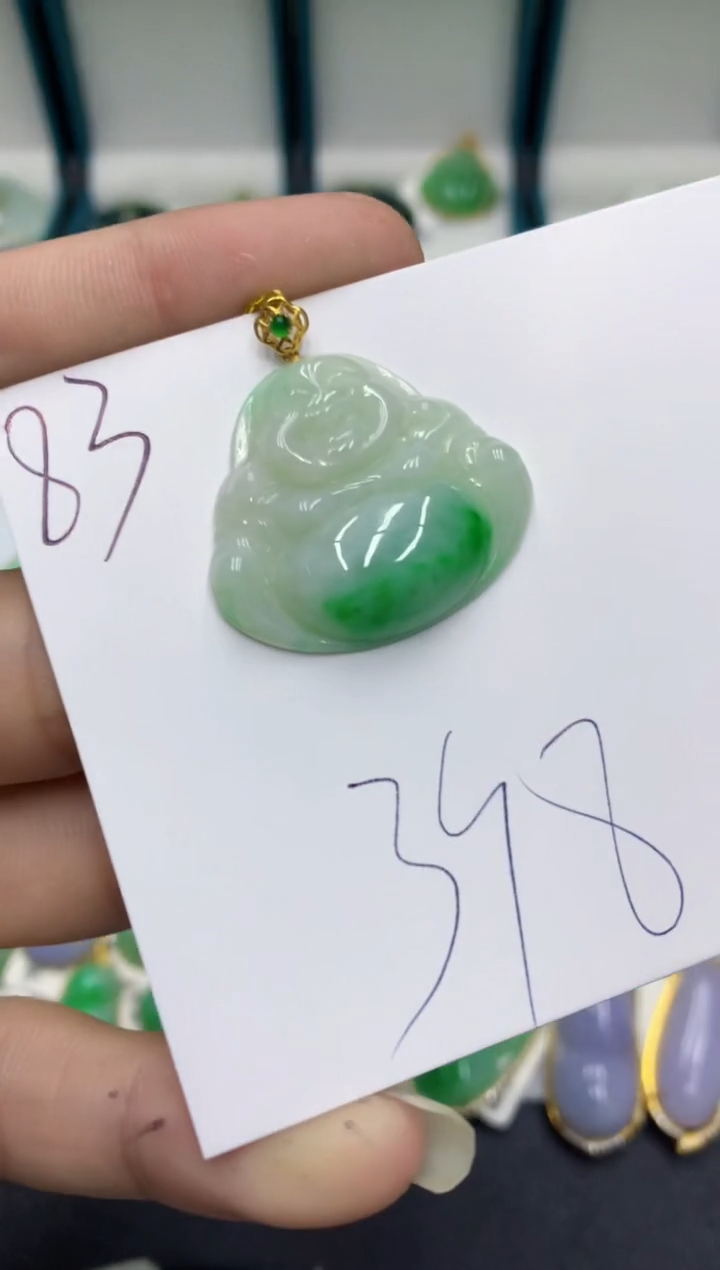 【闪购商品】翡翠颈饰18K金镶嵌翡翠