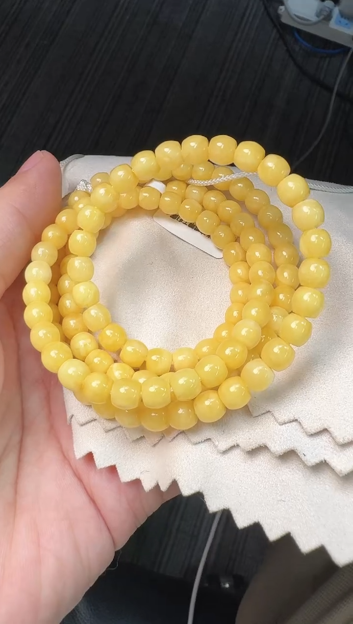 手串蜜蜡未镶嵌蜜蜡手串多圈108