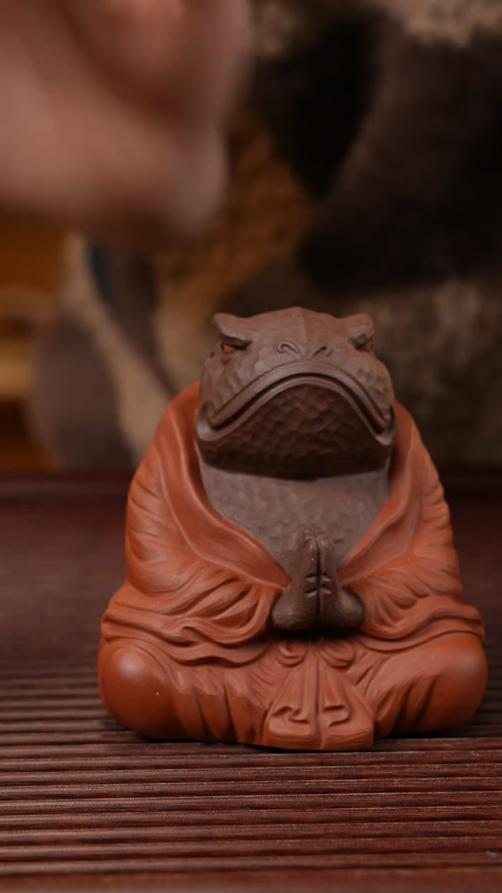 【闪购商品】紫砂茶宠打坐蟾仙