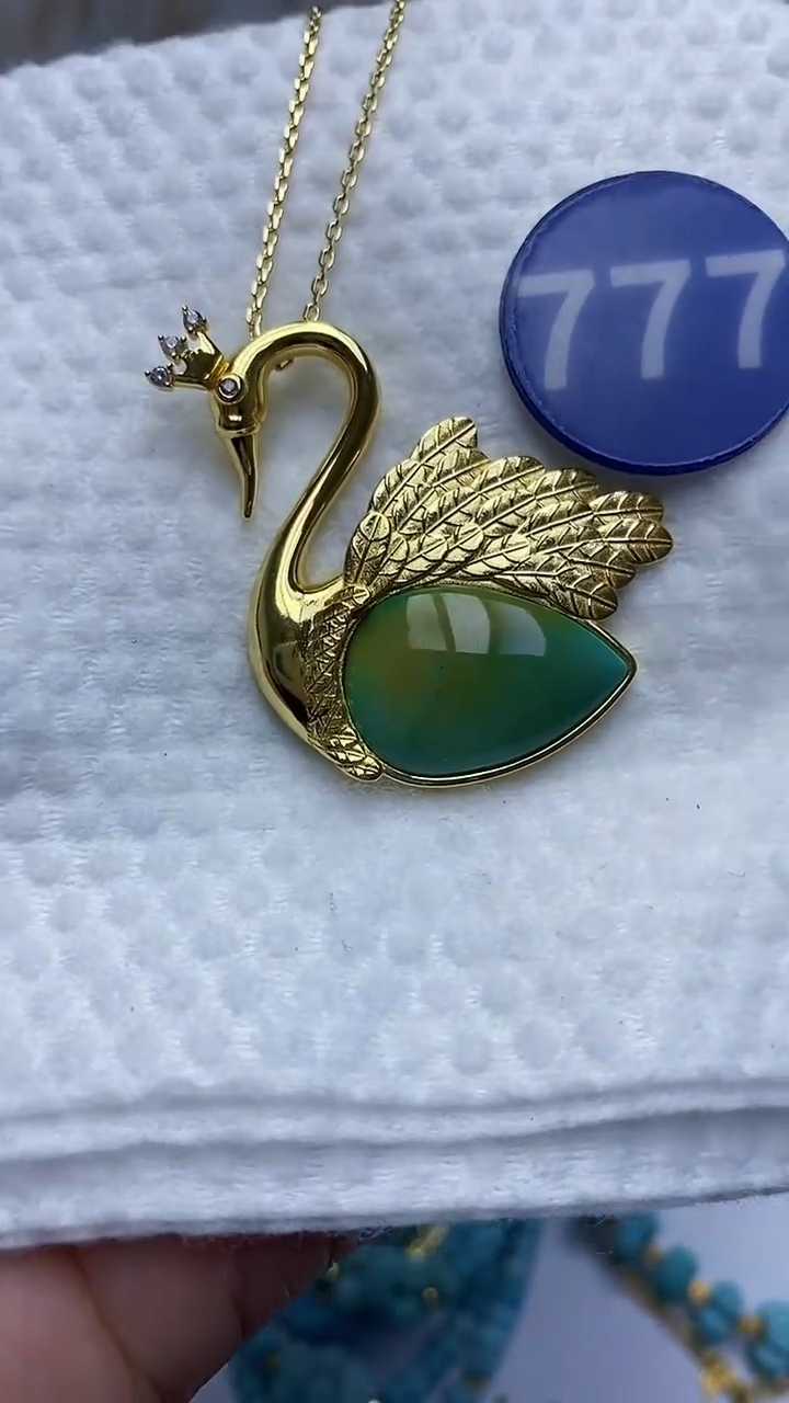【闪购商品】绿松石项链合金777项链