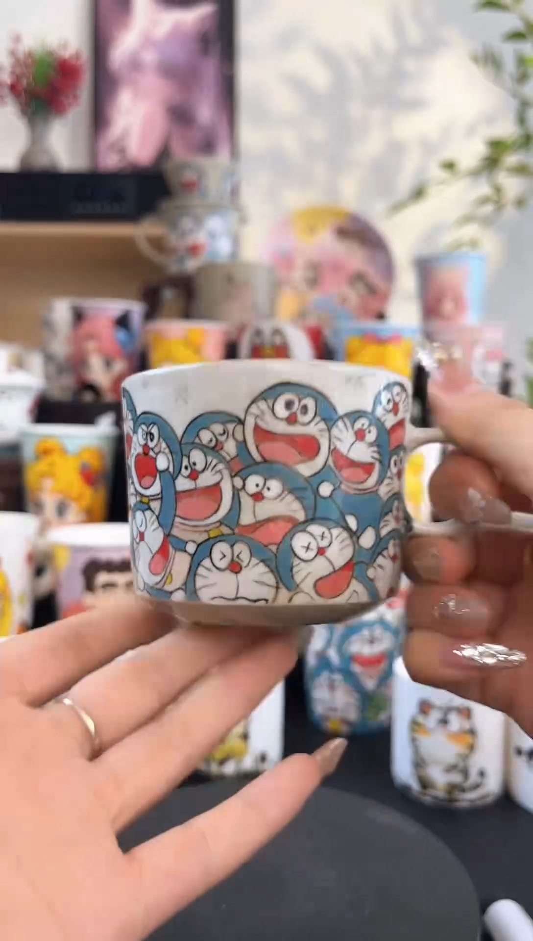 【闪购商品】摆件手工手绘陶瓷小杯杯