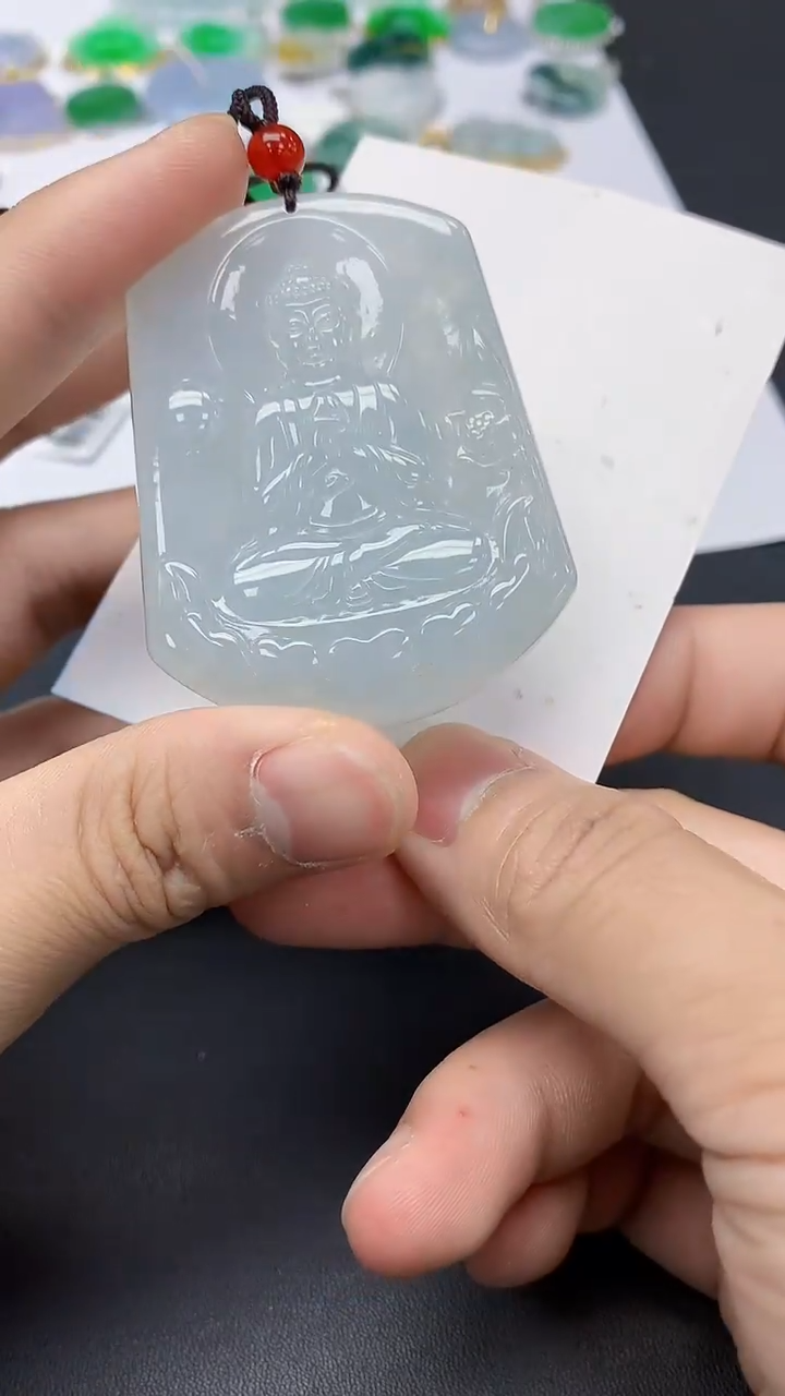 翡翠未镶嵌颈饰天然缅甸a货翡翠