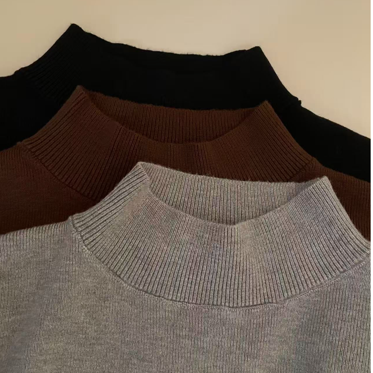 【有运费险】半高领毛衣女秋冬新款百搭内搭针织打底衫上衣