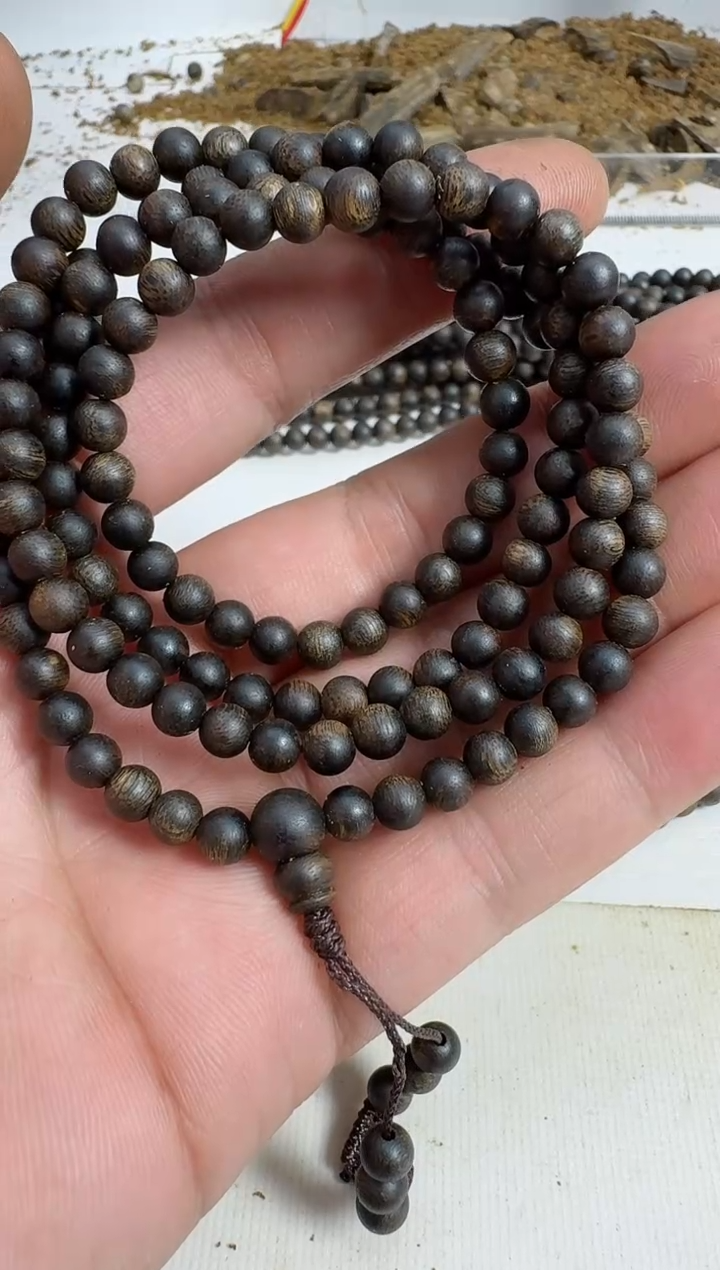 【闪购商品】沉香手串乌身0.5规格多圈12克沉水