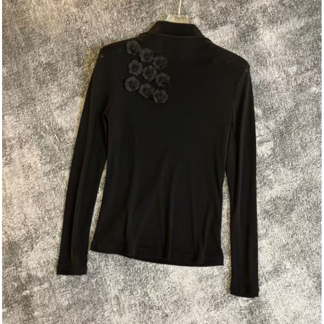 【山茶花】轻职风抗起球半高领常规长袖T恤秋冬修身内搭百搭