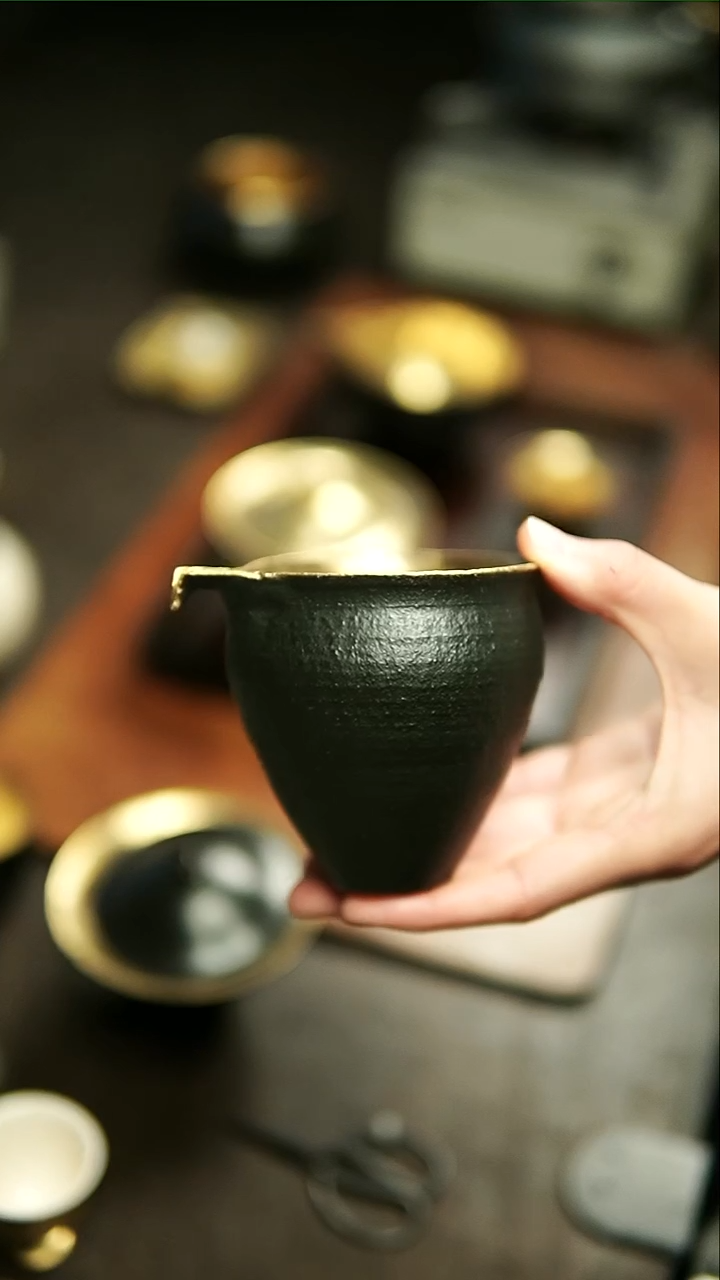 【闪购商品】松风舍黑金公道杯