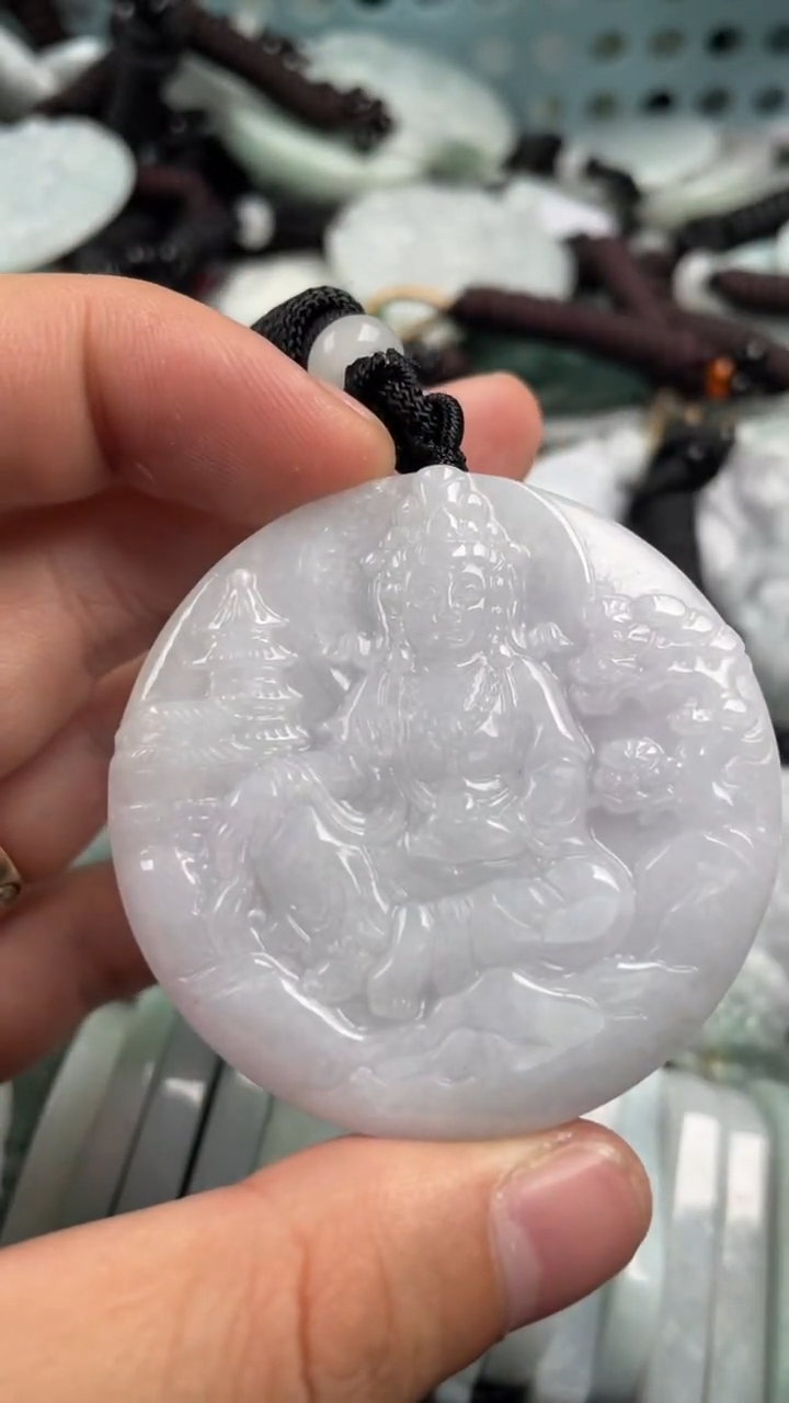 翡翠未镶嵌吊坠(不含链)1
