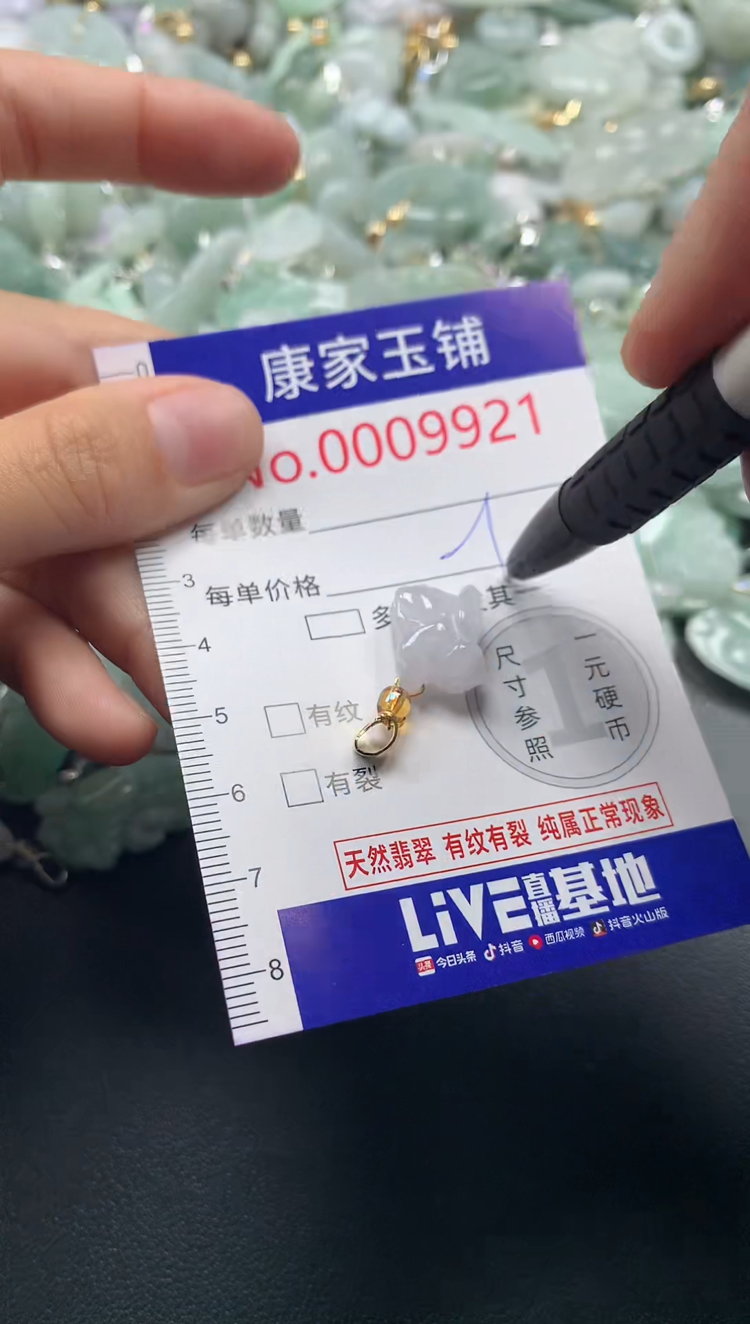 颈饰未镶嵌翡翠9921