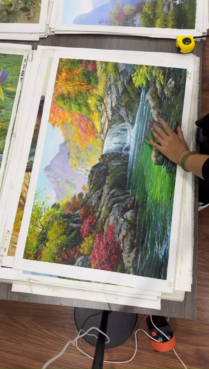 油画【27号】朝鲜原创纯手绘孤品油画