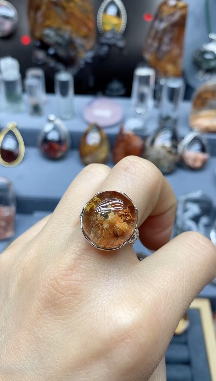 【闪购商品】水晶戒指银S925镶嵌水晶水晶