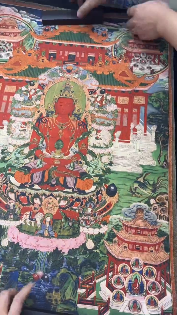 装裱画精美唐卡艺术绘画作品