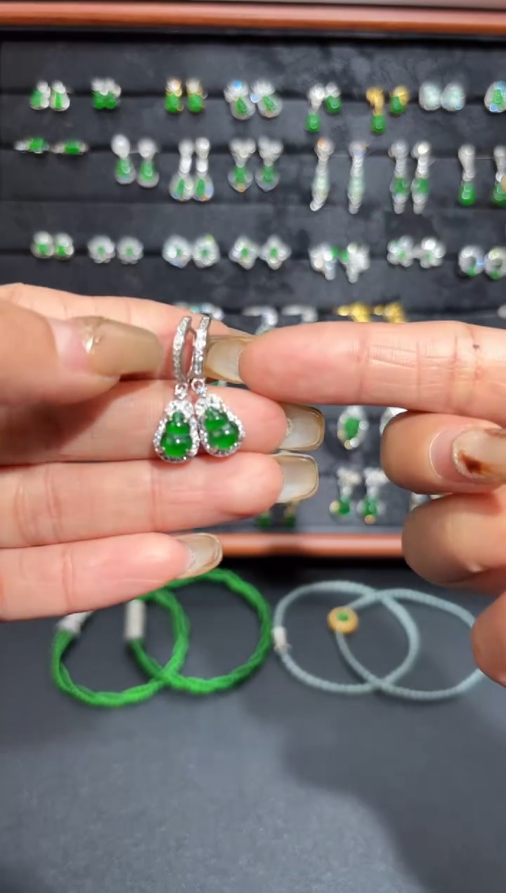 【闪购商品】翡翠颈饰银S925镶嵌葫芦/支持复检/一件