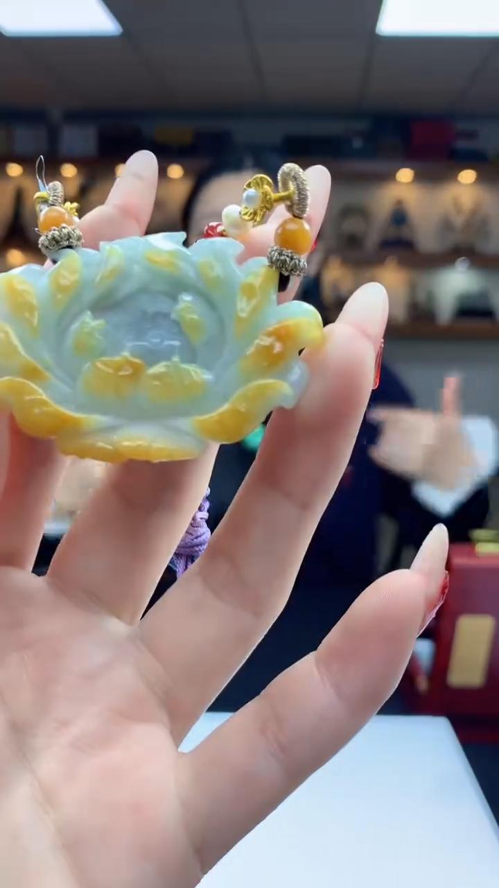【闪购商品】定制翡翠未镶嵌1087ry-毛货挂件8